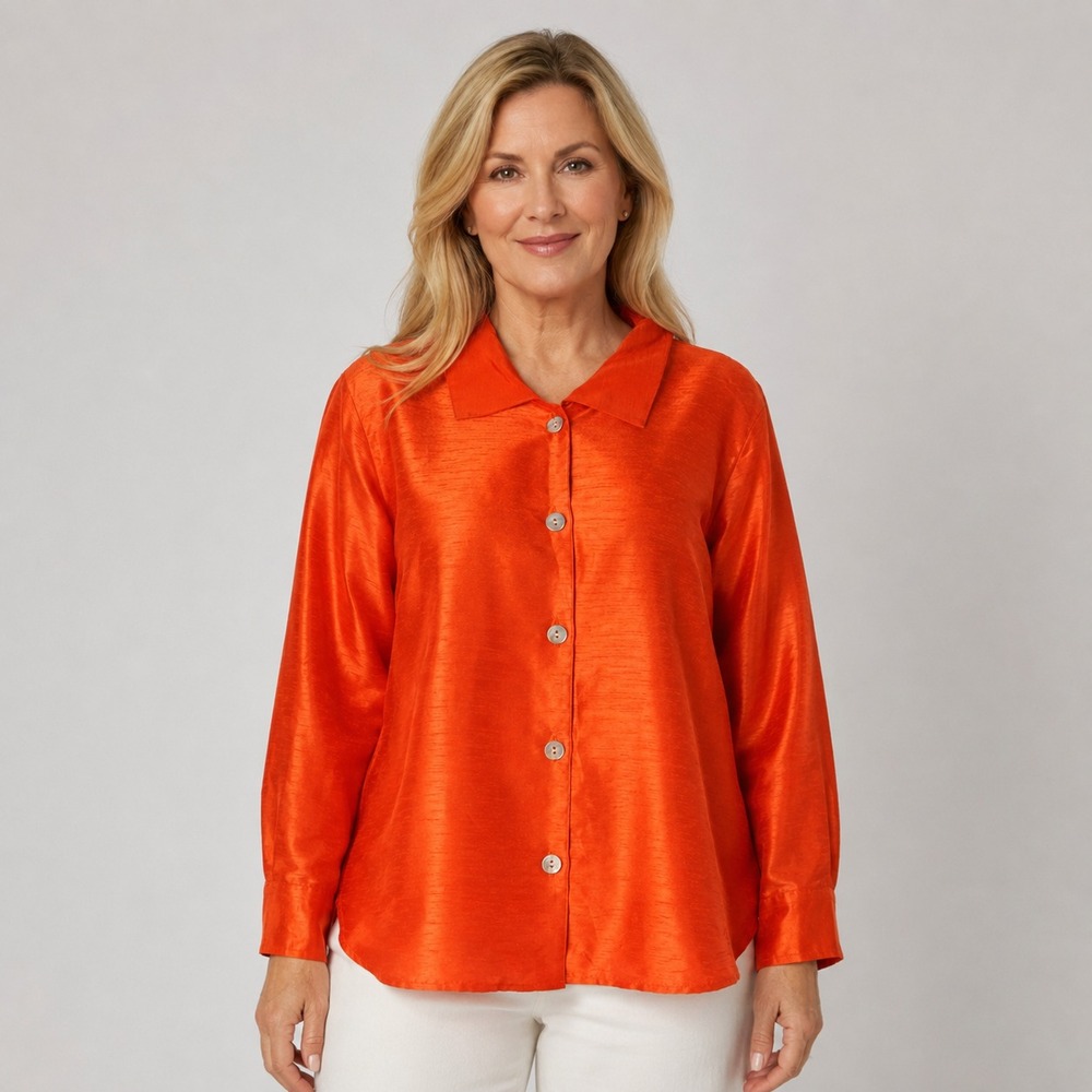 Caroline Rose Blouse Size Medium